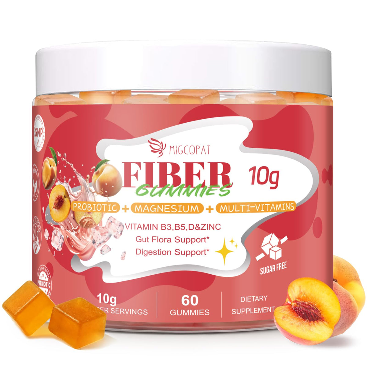 Gummies Migcopat aux fibres naturelles 10G vue de face