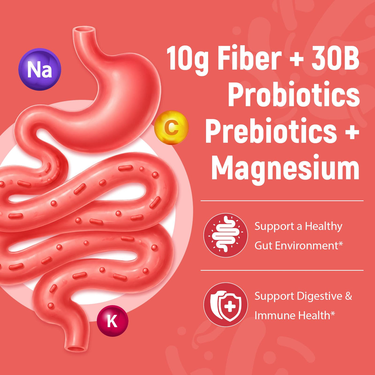 Gummies Migcopat de Fibres, vue de côté