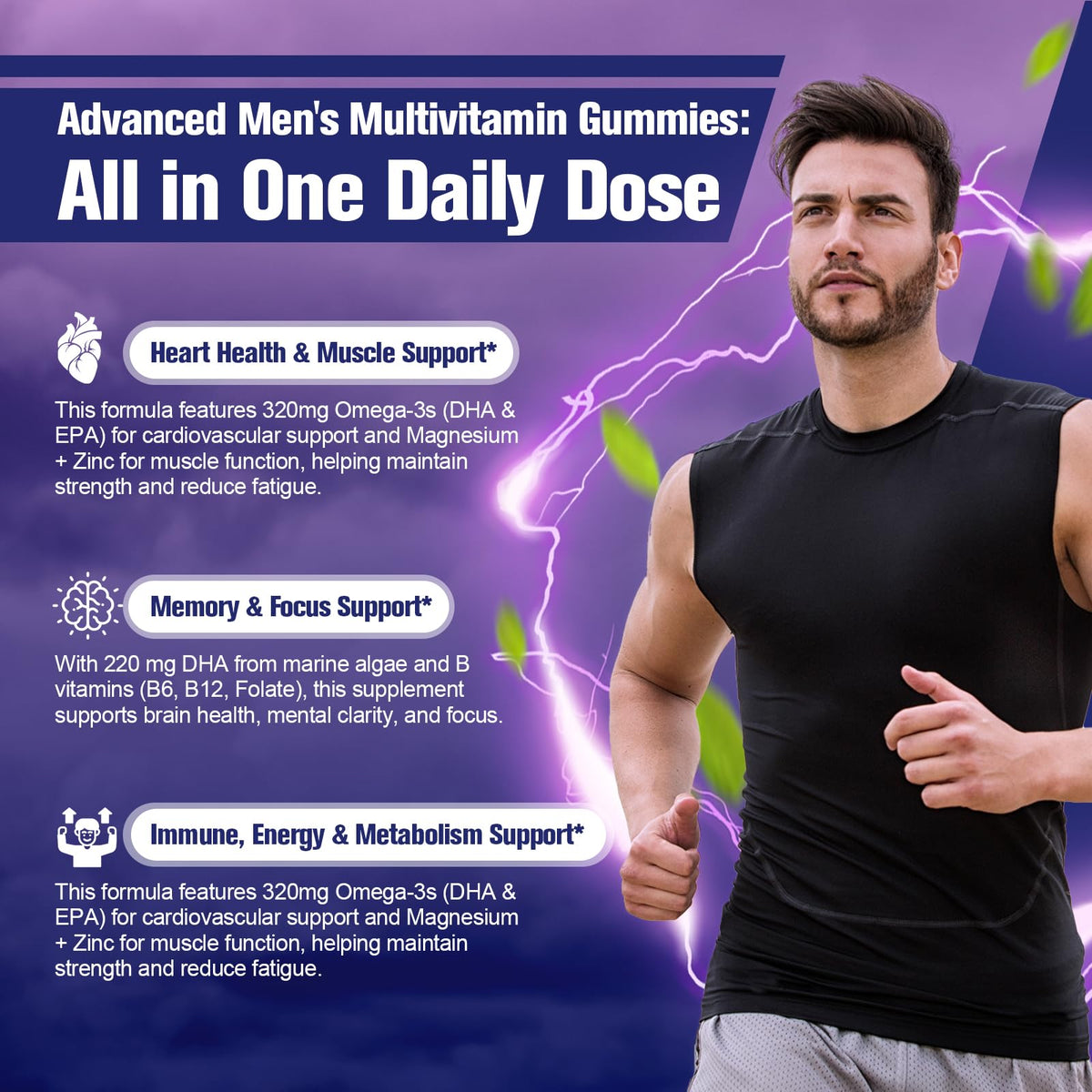 Gummies Migcopat pour hommes, format et dosage