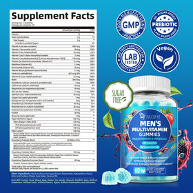 Gummies Migcopat pour hommes, saveur baie, présentation des gummies