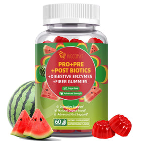 Gummies Migcopat Pré, Pro & Postbiotiques 60 Gummies Saveur Pastèque vue avant