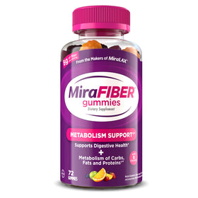 Gummies MiraFIBER de MiraLAX, paquet de 72 gummies, saveurs mélangées