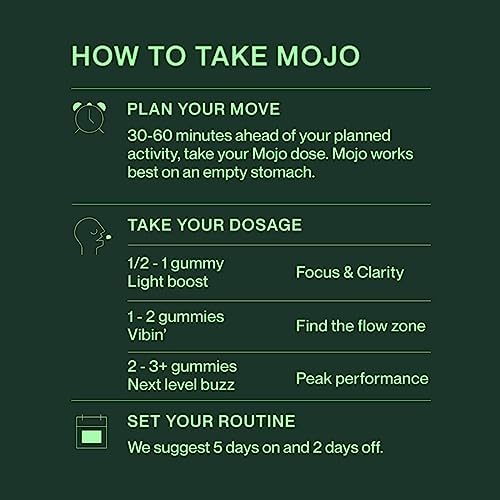 Gummies Mojo en coupe montrant leur texture et couleur