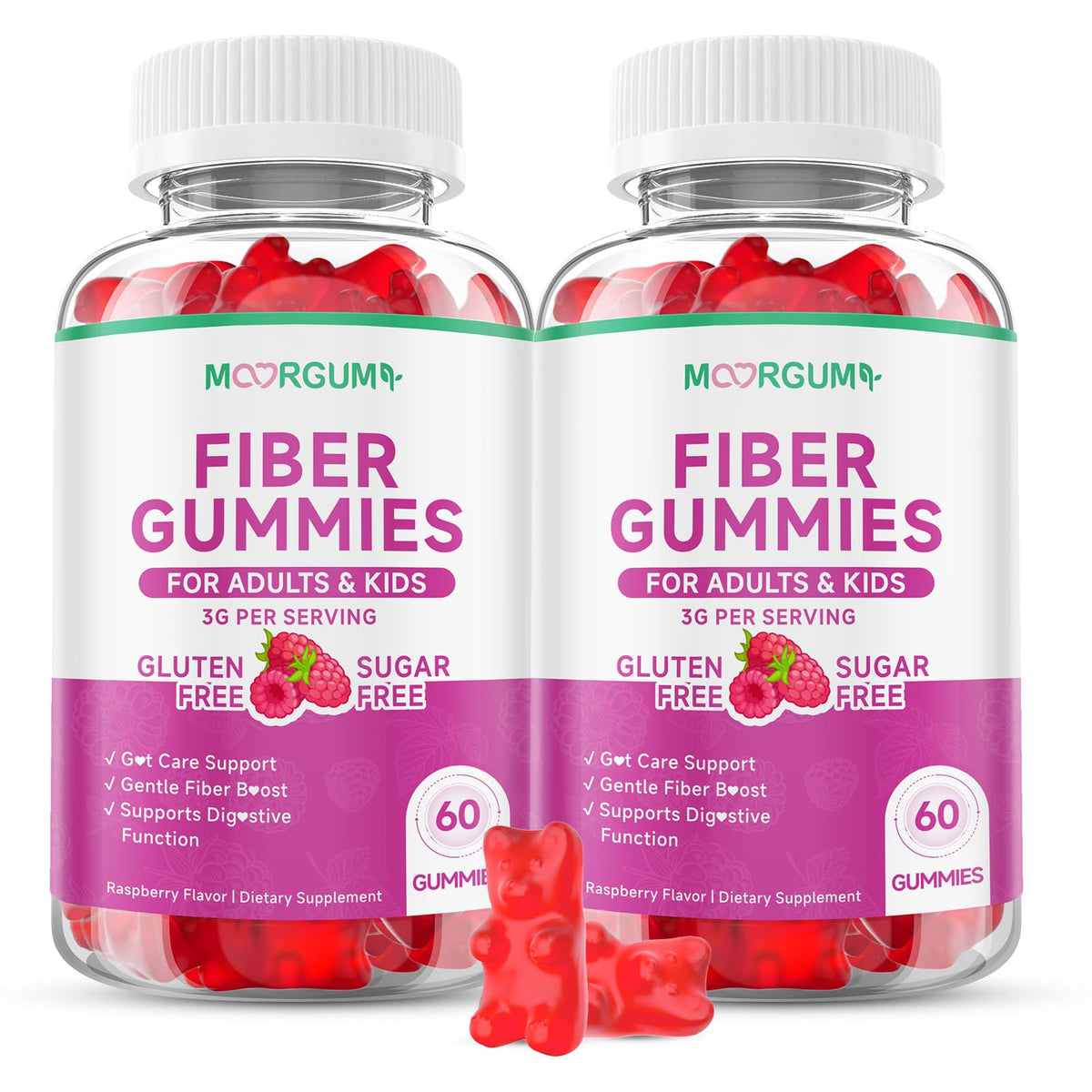 Gummies MOORGUMY 120 gummies en bouteille vue de face