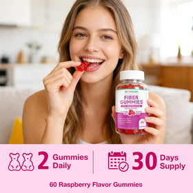 Gummies MOORGUMY sur une assiette avec des ingrédients naturels