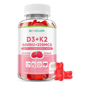 Gummies MOORGUMY Vitamine D3 K2 5000UI 200mcg boîte avant
