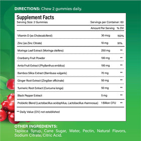 Gummies Moringa FitVitality en gros plan montrant leur texture