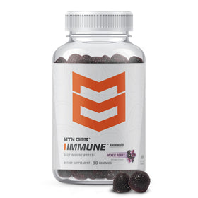 Gummies MTN OPS au sureau et fruits mélangés, sachet ouvert