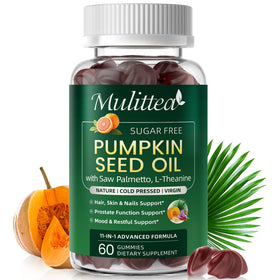 Gummies Mulittea à l'huile de pépin de citrouille et Saw Palmetto, vue avant