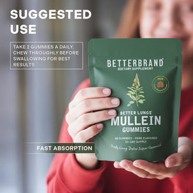 Gummies Mullein Betterbrand dans une main