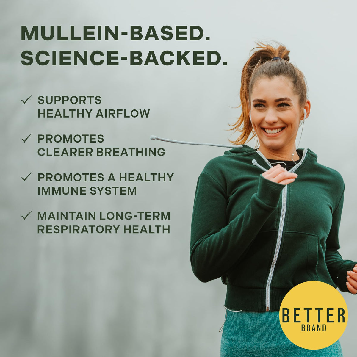 Gummies Mullein Betterbrand sur fond blanc