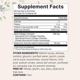 Gummies Multi Collagène Micro Ingredients avec fruits frais