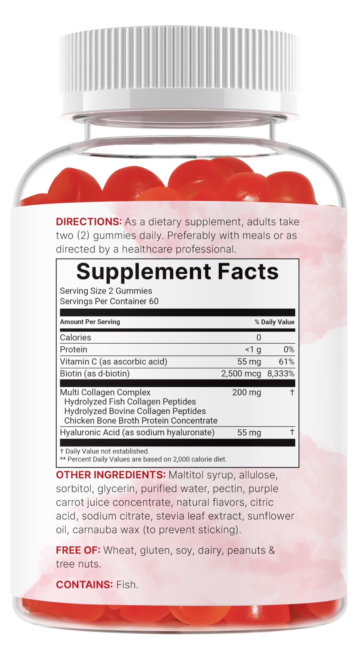 Gummies Multi Collagène Micro Ingredients en présentation sur une table