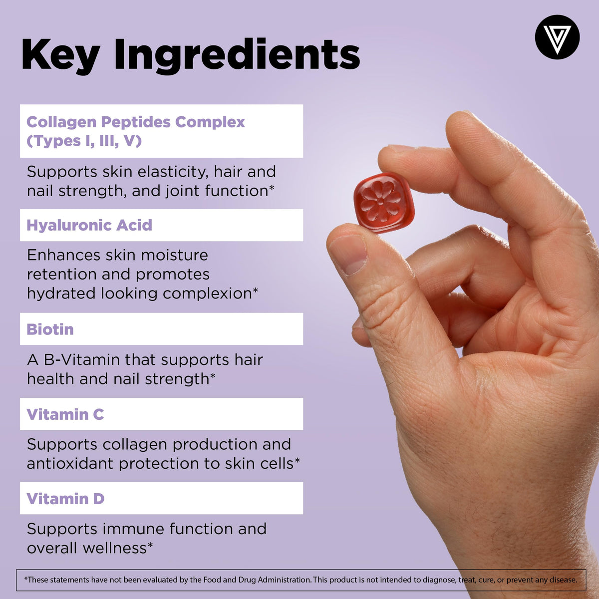 Gummies Multi Collagène Vital Vitamins avec fruits