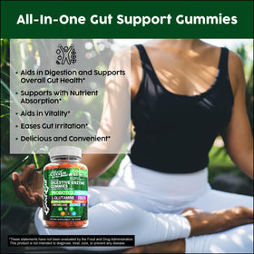Gummies multi-enzymes Clean Nutraceuticals 422g sur une table