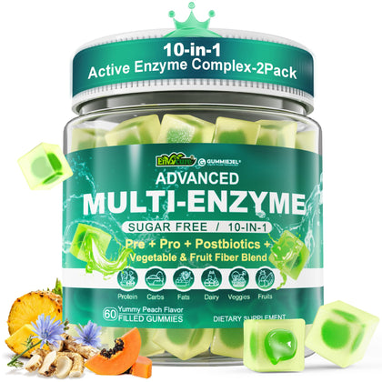 Gummies multi-enzymes EnvyCure en pot de 499g