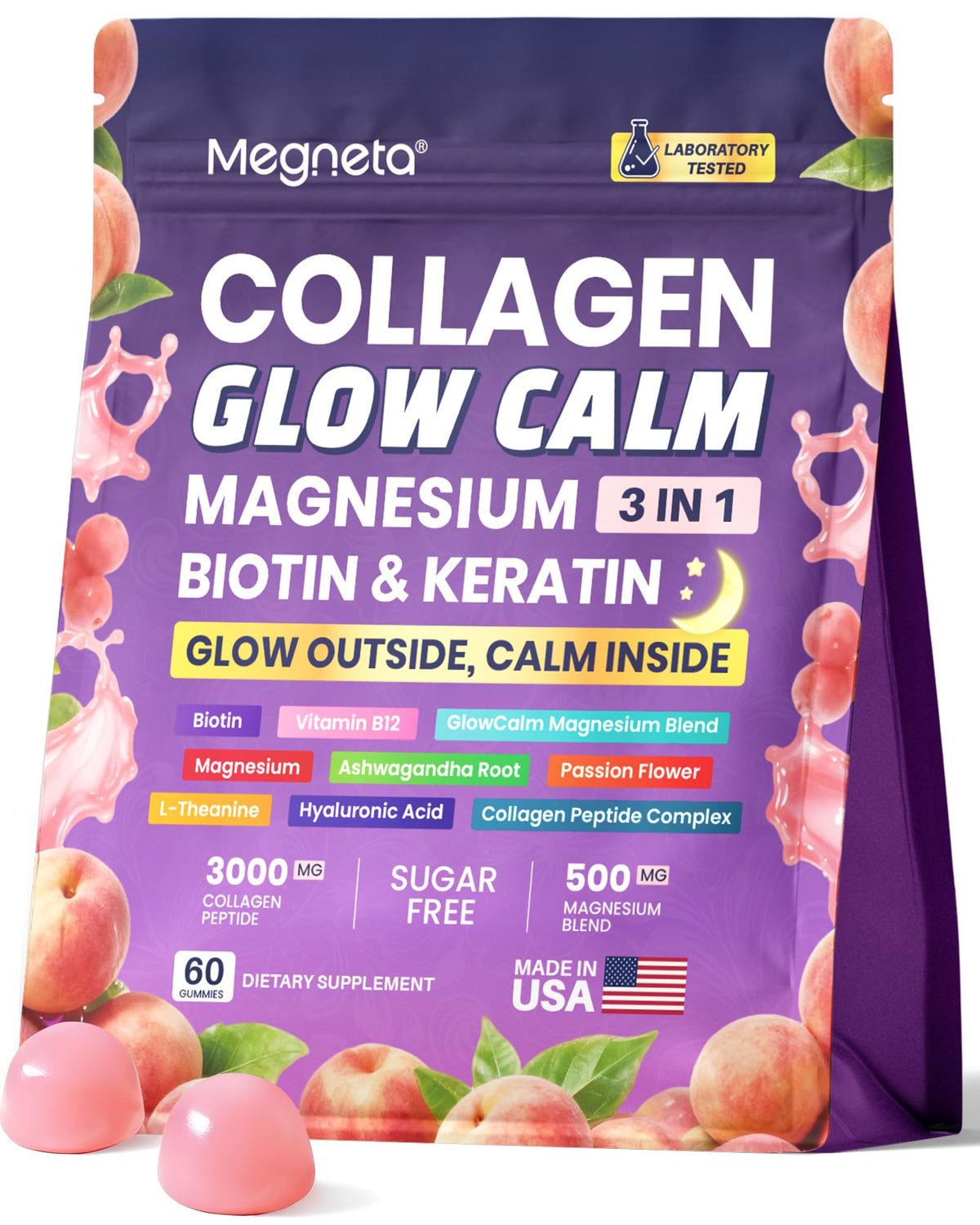 Gummies multicolagène MEGNETA avec emballage de 141g