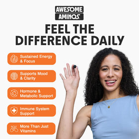 Gummies multivitamines Awesome Aminos en gros plan