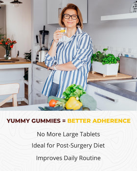 Gummies multivitamines Bariatric Food Expert, contenu nutritionnel sur l'emballage