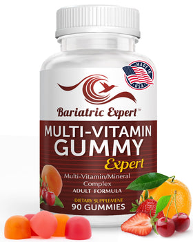 Gummies multivitamines Bariatric Food Expert vue de face, emballage de 90 unités