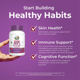 Gummies multivitamines bio MARYRUTH'S sur une table