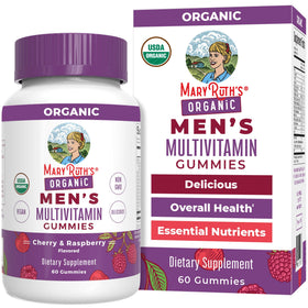 Gummies multivitamines bio pour hommes MARYRUTH'S en bouteille