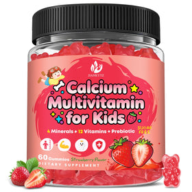 Gummies multivitamines calcium sans sucre JIANKYTZ 60 Ct vue de face