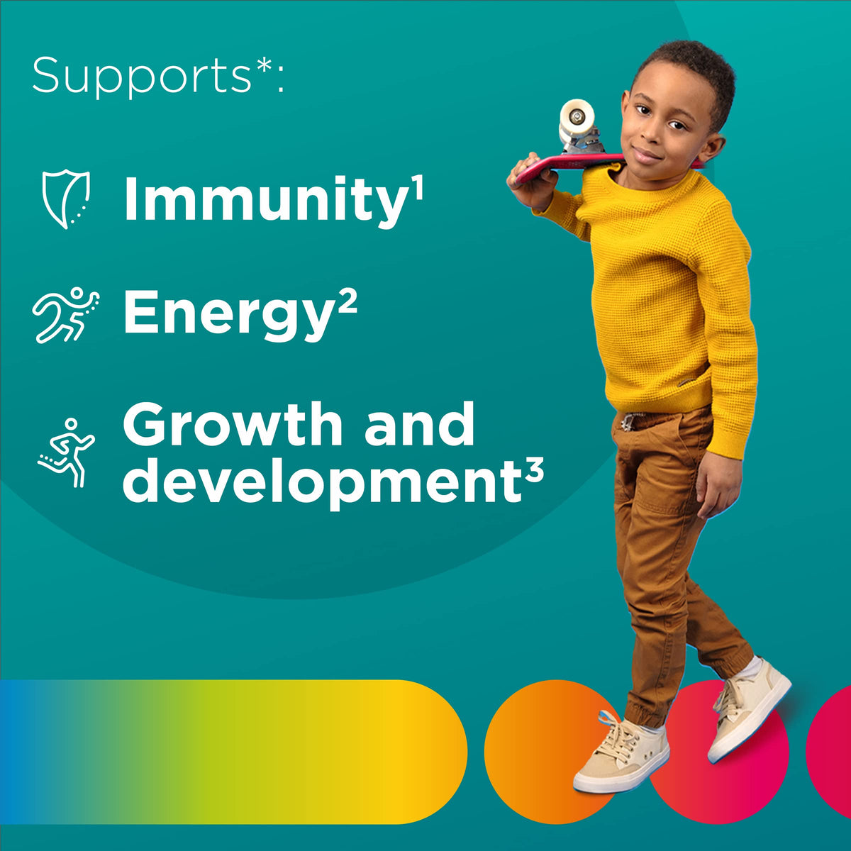 Gummies multivitamines Centrum pour enfants en forme de fruits tropicaux