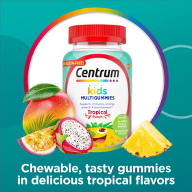 Gummies multivitamines Centrum pour enfants, vue de la bouteille ouverte