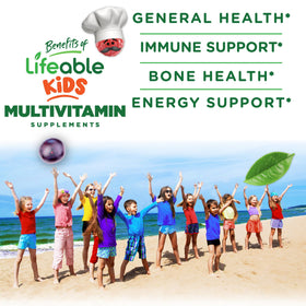 Gummies multivitamines Doctors Orders avec étiquette nutritionnelle