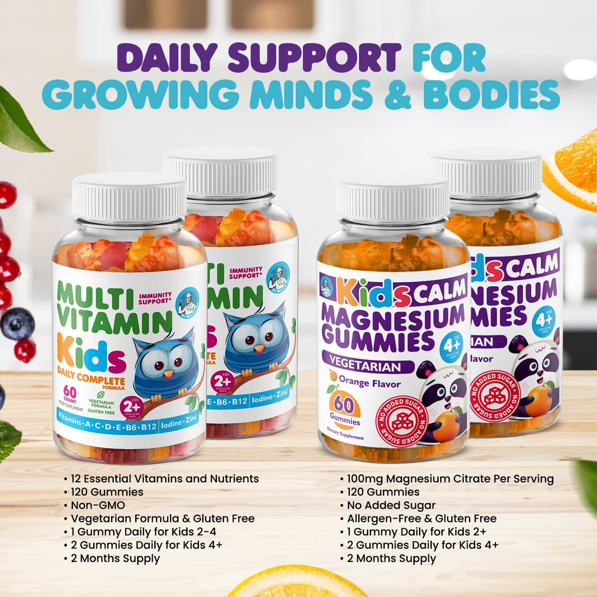 Gummies multivitamines DR. MORITZ pour enfants, couleur orange