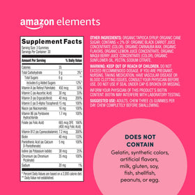 Gummies multivitamines Elements saveurs baies, cerises et framboises
