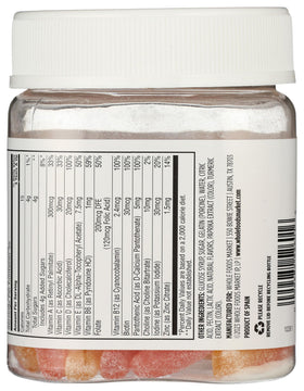 Gummies multivitamines enfants 365 vue de côté montrant les saveurs