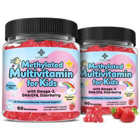Gummies multivitamines enfants YANLUOBO 20-en-1 vue de face