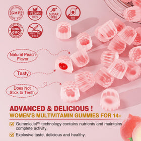 Gummies multivitamines EnvyCure, prise en main pour montrer la taille