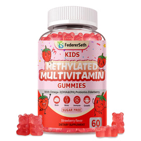 Gummies multivitamines FedererSeth pour enfants, 60 comprimés, packaging avant