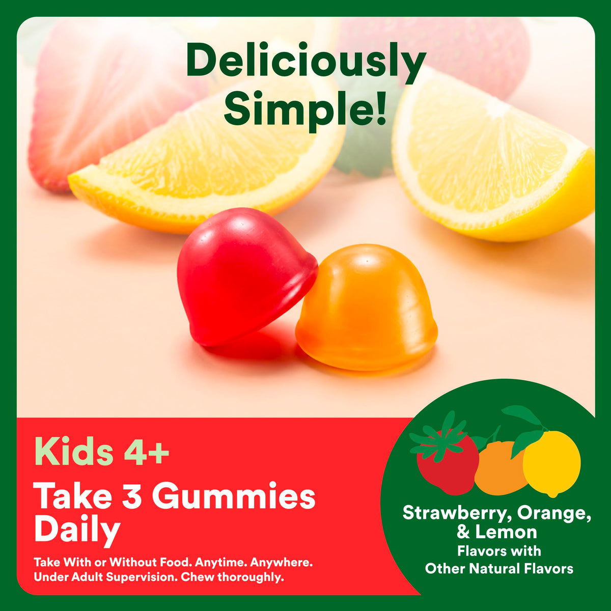 Gummies Multivitamines & Fibres SmartyPants avec étiquette de qualité