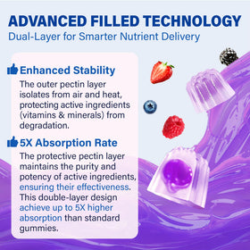 Gummies multivitamines Fissuraty avec une cuillère pour dosage