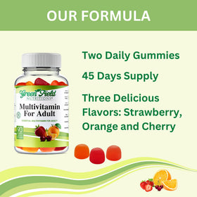Gummies multivitamines halal GREEN FIELD NUTRITIONS ingrédients