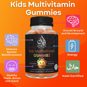 Gummies multivitamines halal pour enfants Iman Vitamins, saveurs naturelles