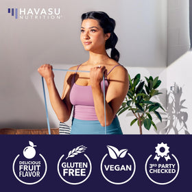Gummies multivitamines HAVASU NUTRITION sur un fond blanc
