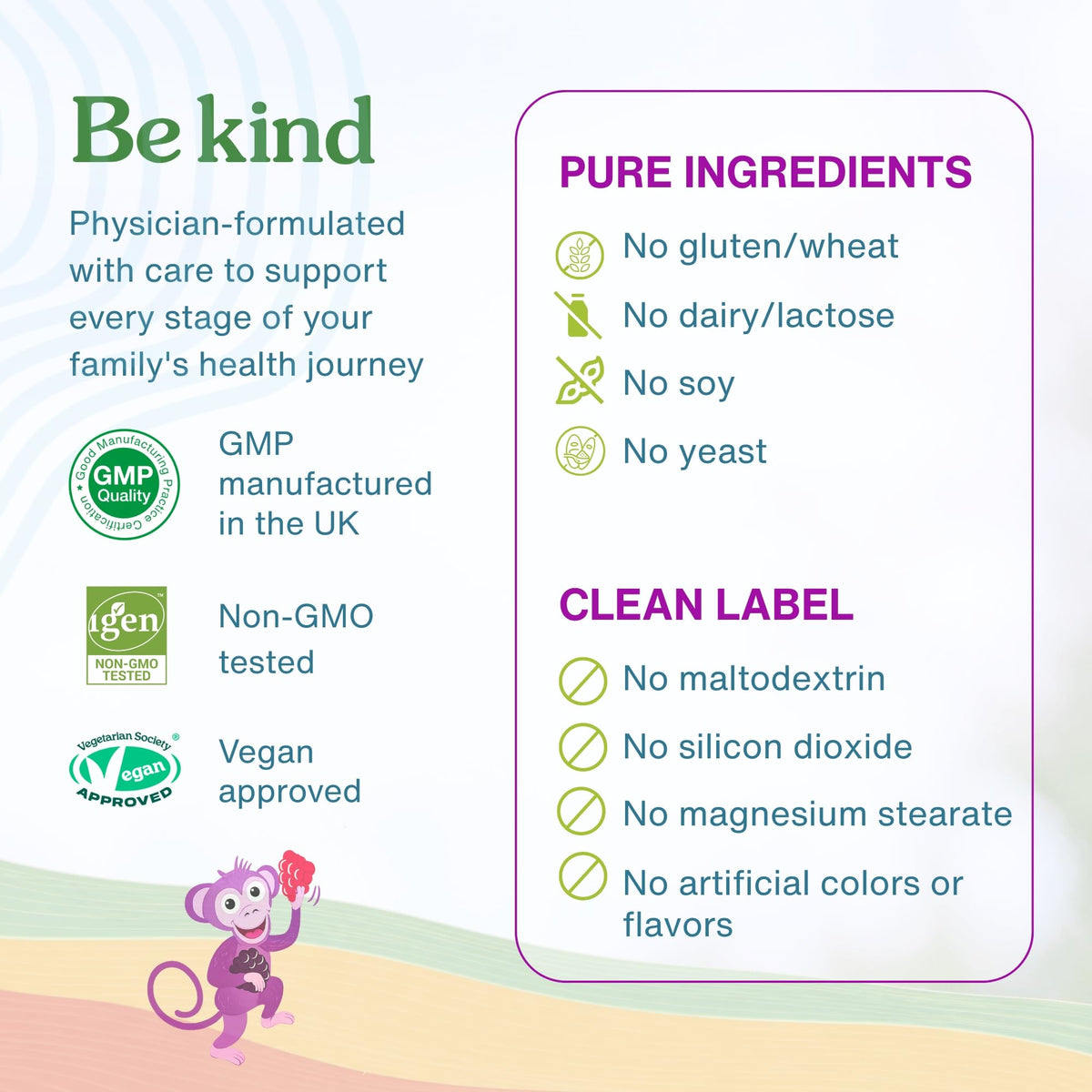 Gummies multivitaminés Igennus avec ingrédients naturels