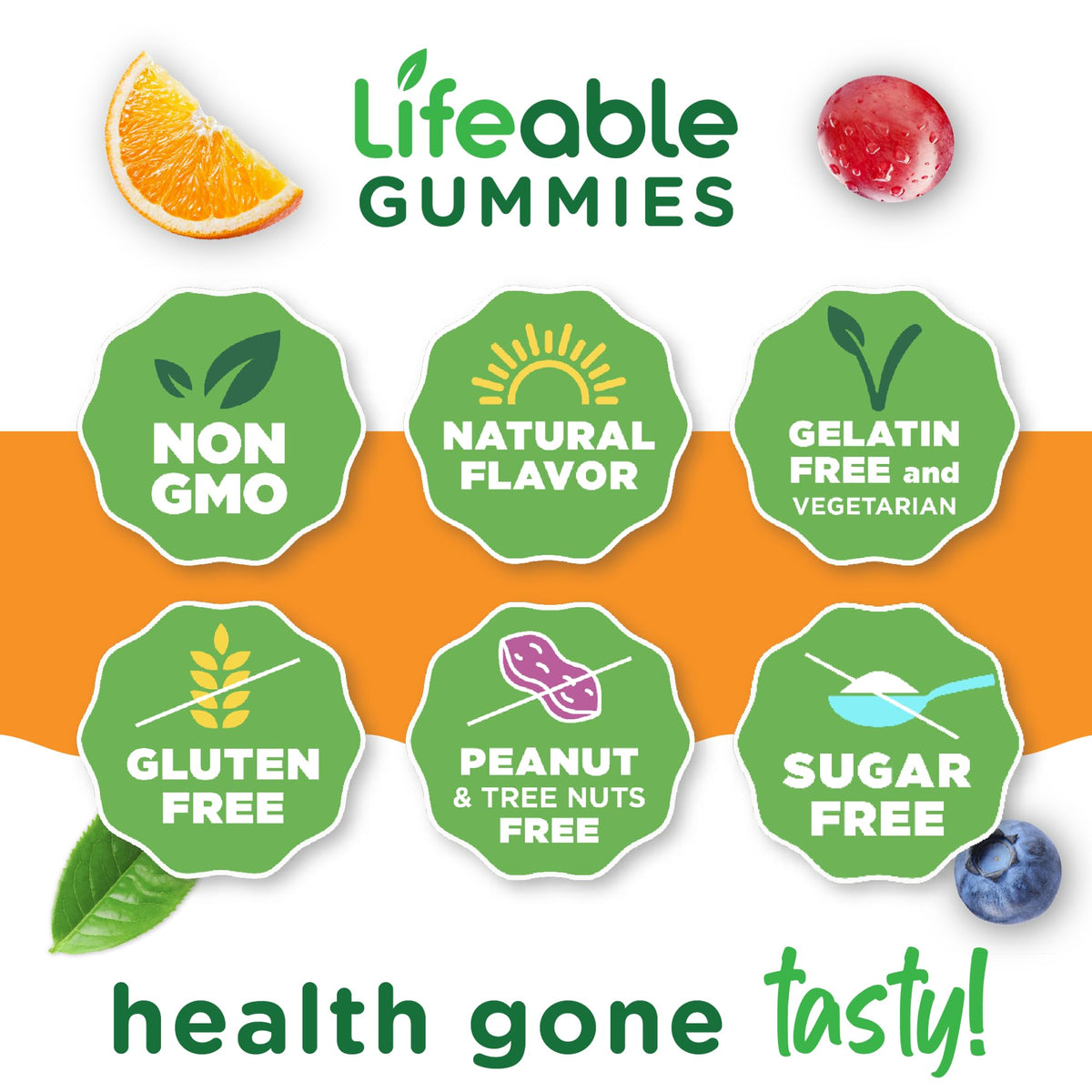 Gummies multivitaminés Lifeable, étiquette et ingrédients