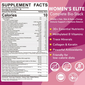 Gummies multivitamines LILICARE dans un pot transparent