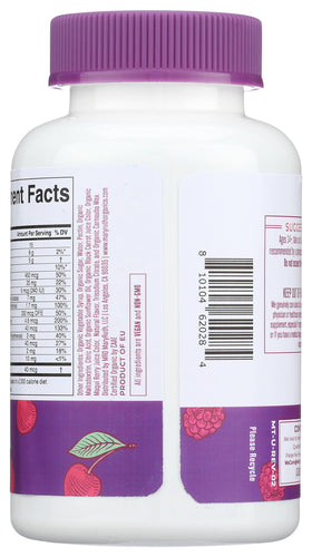 Gummies multivitamines MARYRUTH'S sur fond blanc
