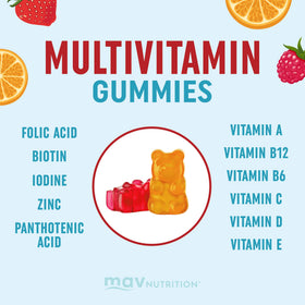 Gummies Multivitamines MAV NUTRITION avec une cuillère pour dosage