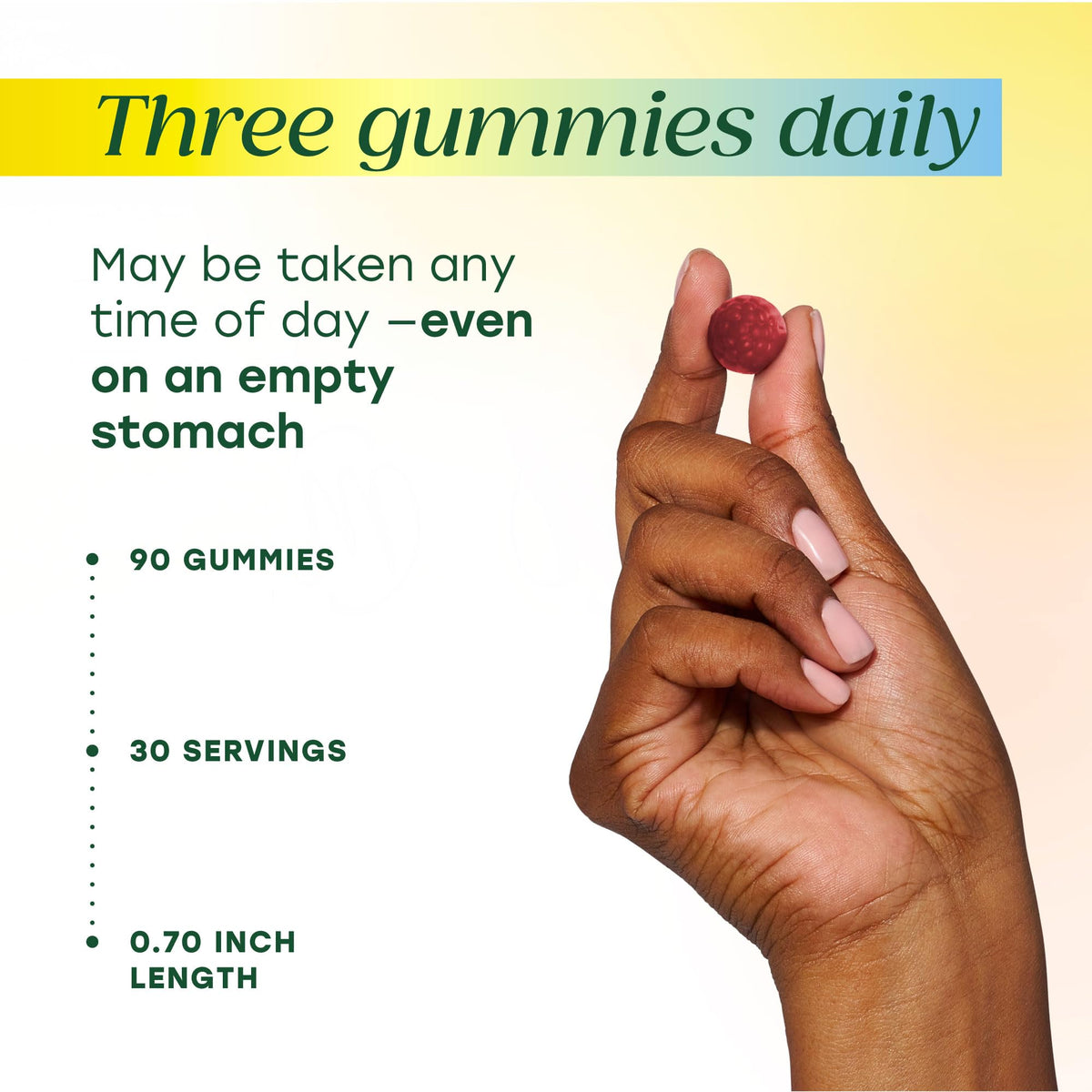 Gummies multivitamines MegaFood, ingrédients sur l'étiquette