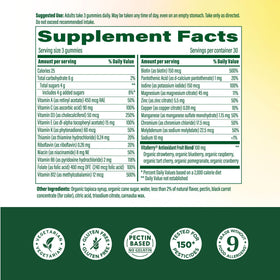 Gummies multivitamines MegaFood, vue de face avec étiquette