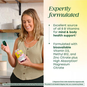 Gummies multivitamines MegaFood, vue de haut avec plusieurs gummies