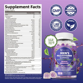 Gummies multivitaminés Migcopat au goût de mûre, vue de près